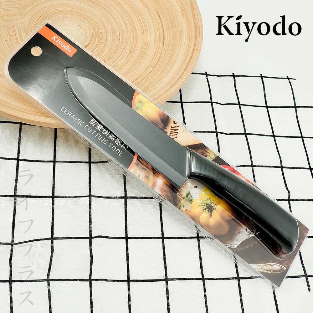  【一品川流】KIYODO 黑陶瓷廚師刀-6吋-1入組