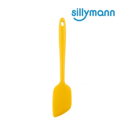 sillymann 【韓國】100%鉑金矽膠精品一體成型多功能(抹/拌/翻)鏟-黃色