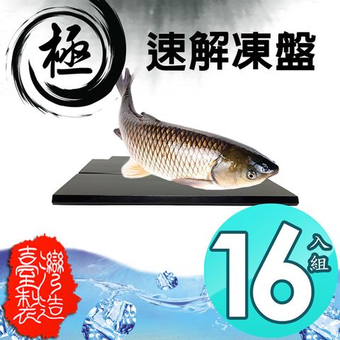 84x118cm 十六入組超大尺寸零消耗能量排水槽設計自然急速解凍盤/適合大魚大肉