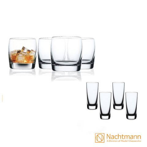 【Nachtmann】Vivendi維芳迪-烈酒8件組 (威士忌杯4入+烈酒杯4入)