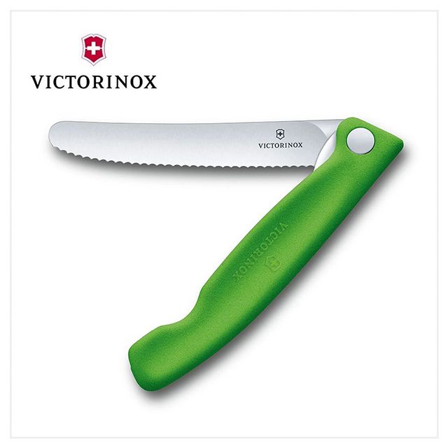 VICTORINOX 維氏 折疊式番茄刀/綠 6.7836.F4B