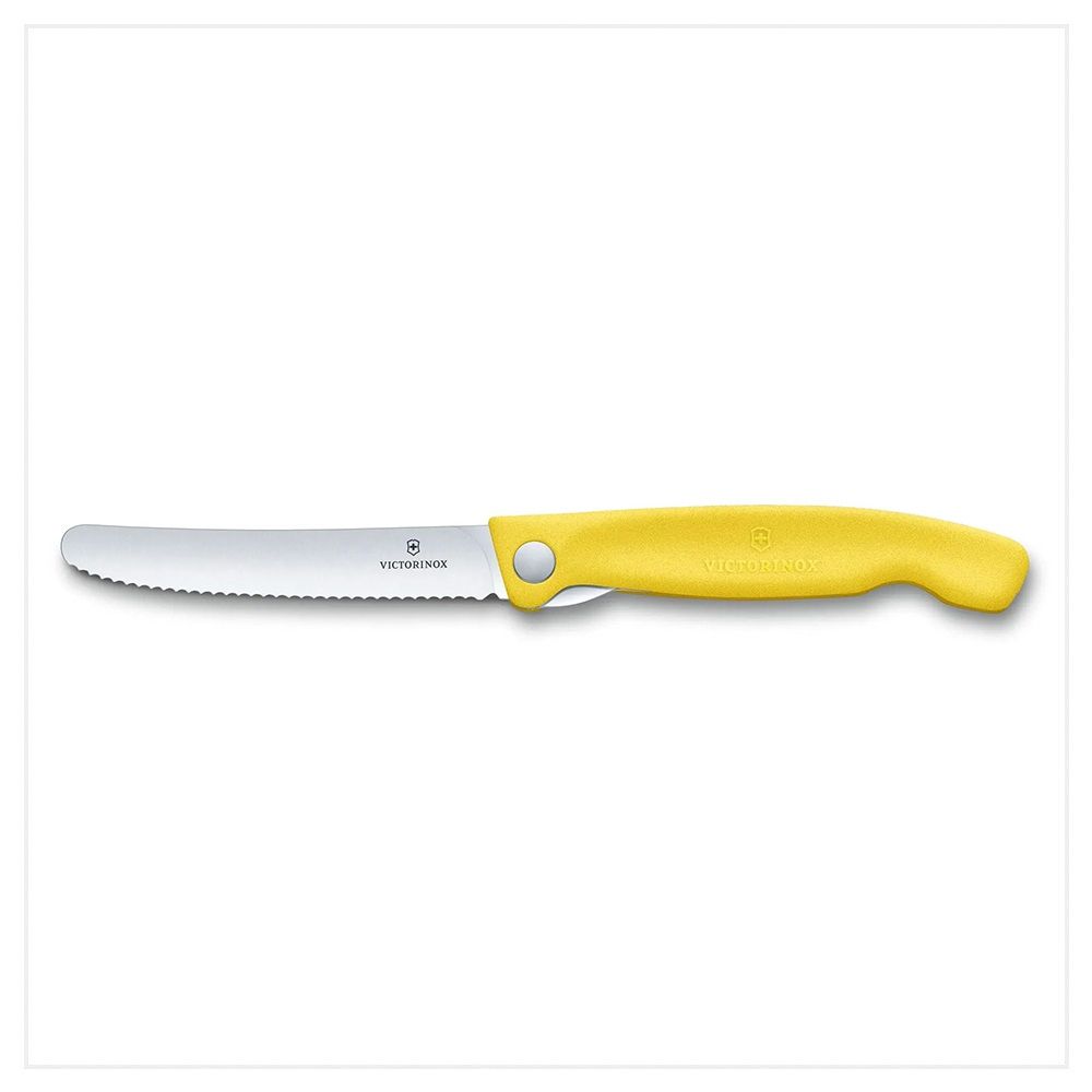 VICTORINOX 瑞士維氏 折疊式番茄刀/黃 6.7836.F8B