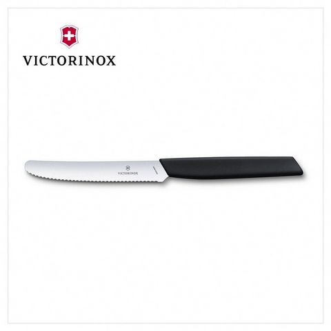 VICTORINOX 6.9003.11W Swiss Modern 蕃茄刀11cm 黑