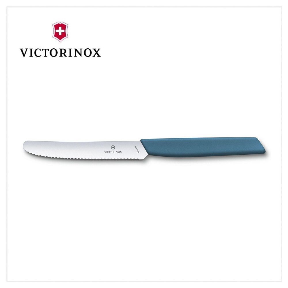 VICTORINOX 維氏 Swiss Modern 番茄刀11cm/藍 6.9006.11W2