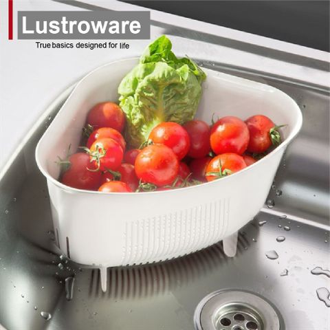 Lustroware 日本岩崎耐熱深型三角瀝水籃/洗菜盆