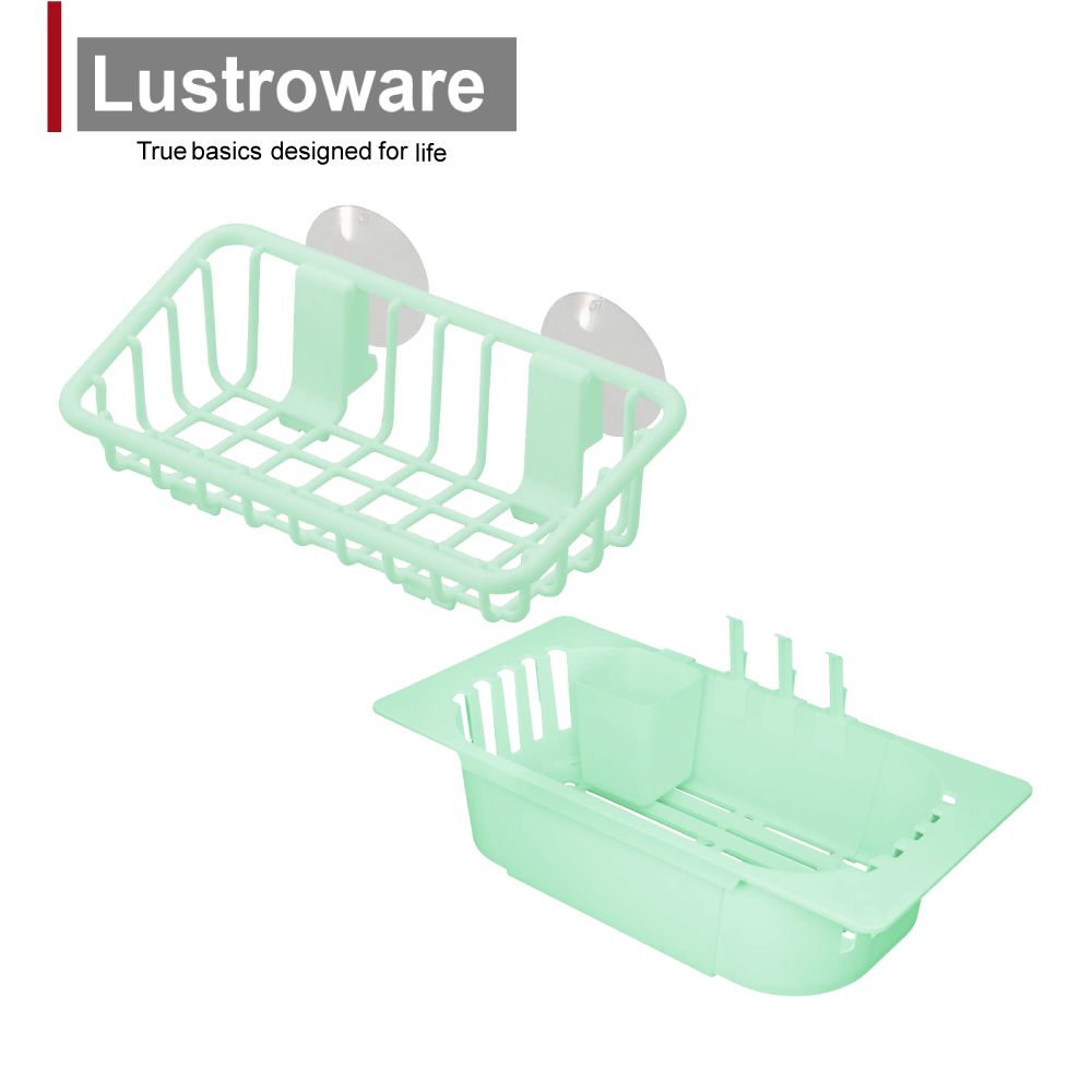 Lustroware 日本岩崎廚房菜瓜布架 /伸縮滴水架