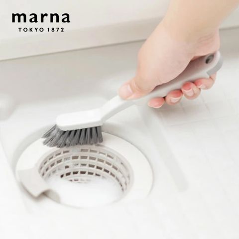【MARNA】 日本進口浴室清潔刷(附夾子)
