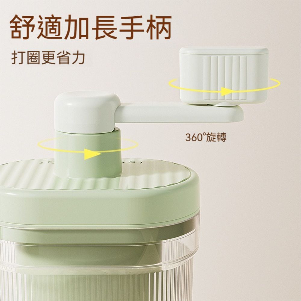 茉家 冰雪紛飛手動省力刨冰機-刨冰機*2+冰碗*6+接沙盤*12