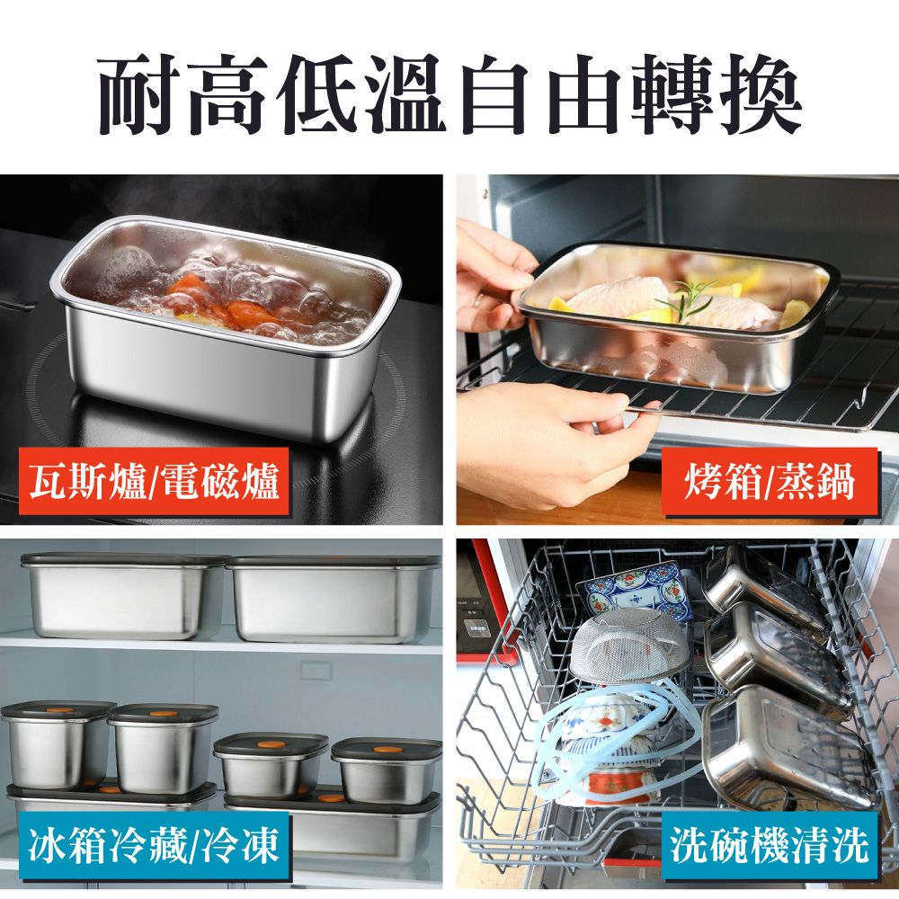 新錸家居 可微波★德國SSGP-304不鏽鋼輕量類真空密封保鮮盒600ml(便當盒/排氣微真空/耐冷熱儲物罐瓶)