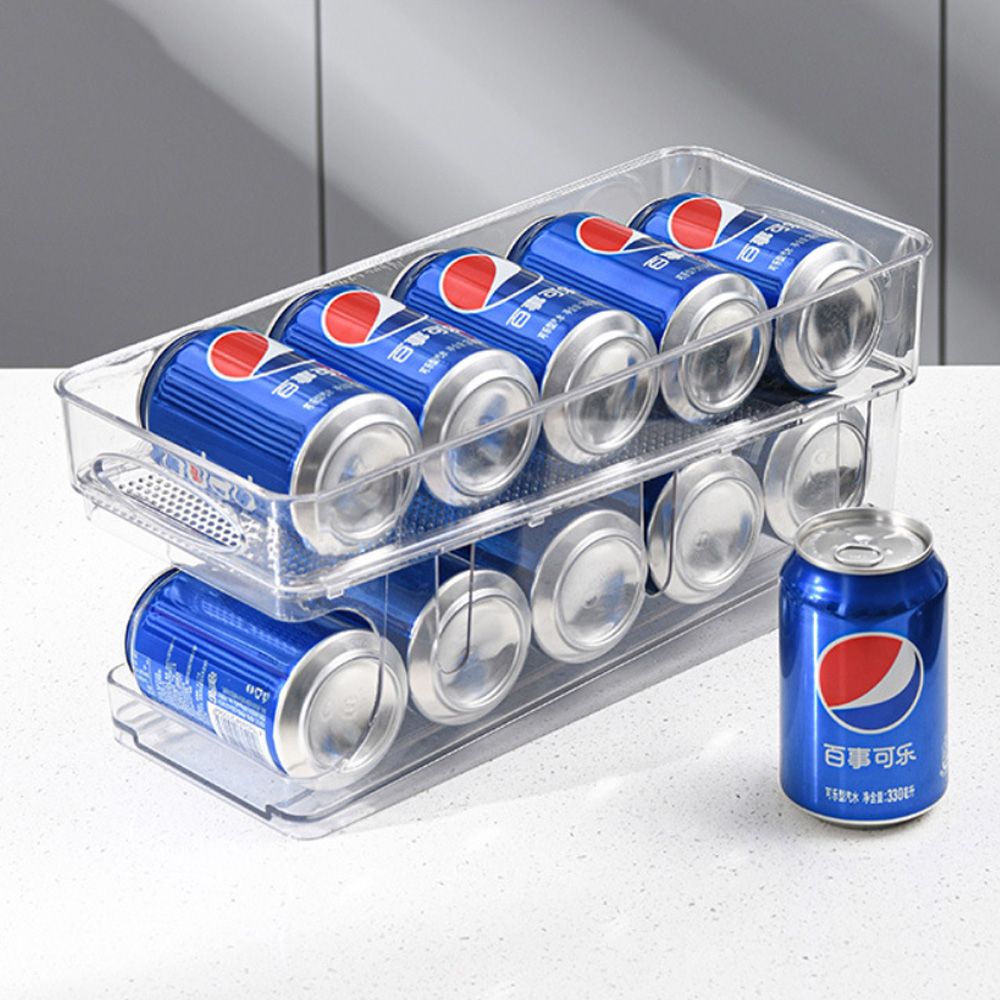 E.dot 雙層罐裝飲料啤酒收納盒 -2入組