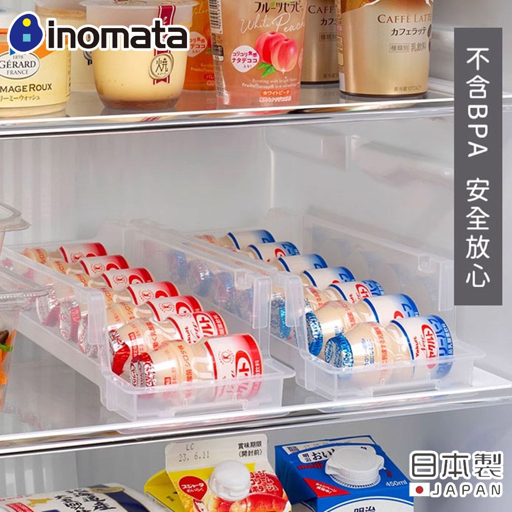inomata 日本製乳酸菌飲料冰箱收納架 4入組