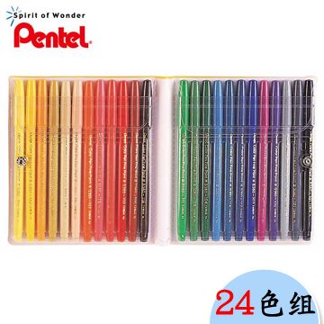 Pentel 飛龍 百點S360細字彩色筆24色組