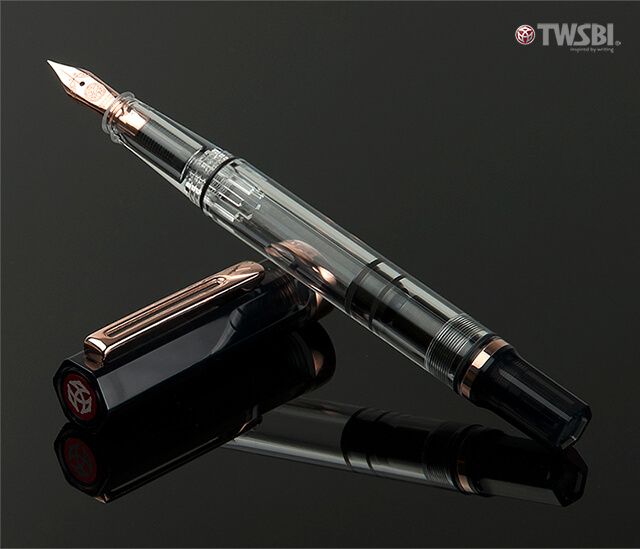 TWSBI 三文堂   Eco 透明黑 玫瑰金 鋼筆