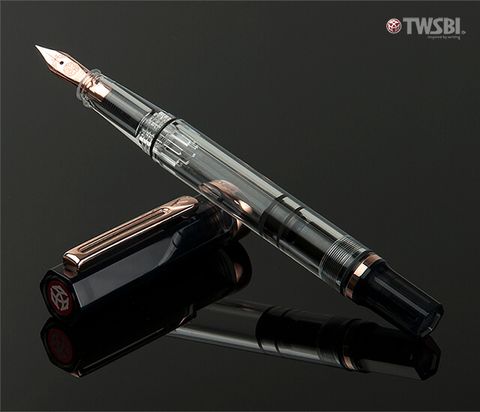 TWSBI 三文堂 Eco 透明黑 玫瑰金 鋼筆