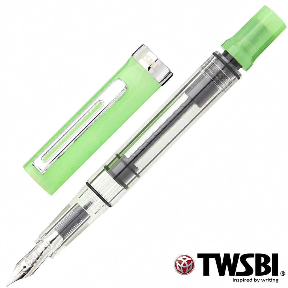 TWSBI 三文堂 《  ECO 夜光綠 活塞鋼筆》【臺灣 】大型儲墨活塞機構夜光功能