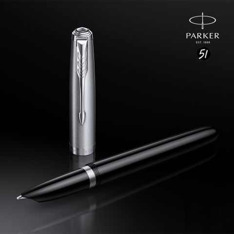 PARKER 派克 《  51復刻 銀蓋黑桿 鋼筆 》