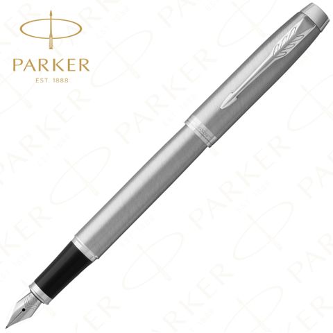 PARKER 派克 新IM 經典 鋼桿白夾 F尖 鋼筆買鋼筆送卡式墨水管