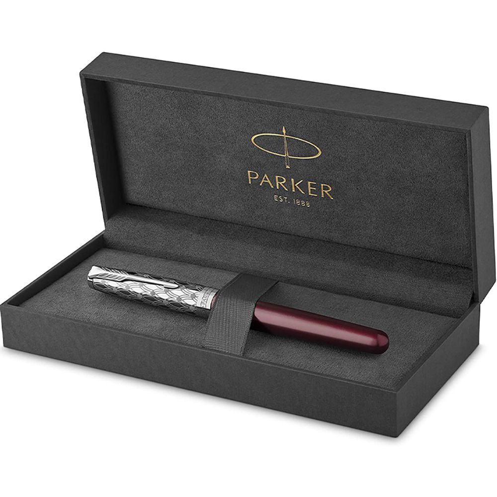 PARKER 派克 《  卓爾致臻 18K F尖 典藏紅鋼筆》