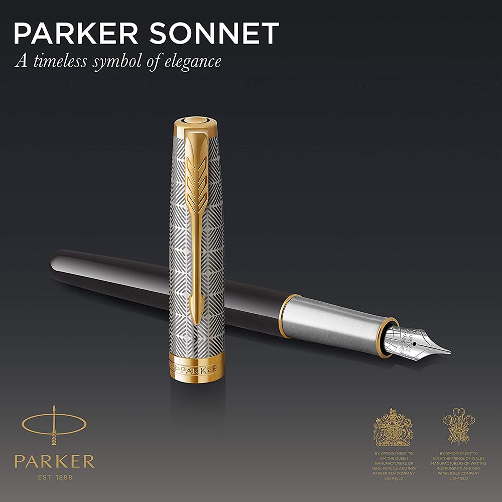 PARKER 派克 《  卓爾致臻 18K F尖 黛黑鋼筆》