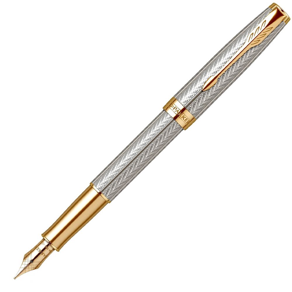 PARKER 派克 《  卓爾致臻 18K F尖 純銀鋼筆》