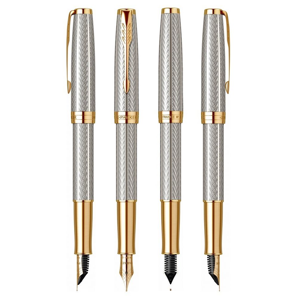 PARKER 派克 《  卓爾致臻 18K F尖 純銀鋼筆》
