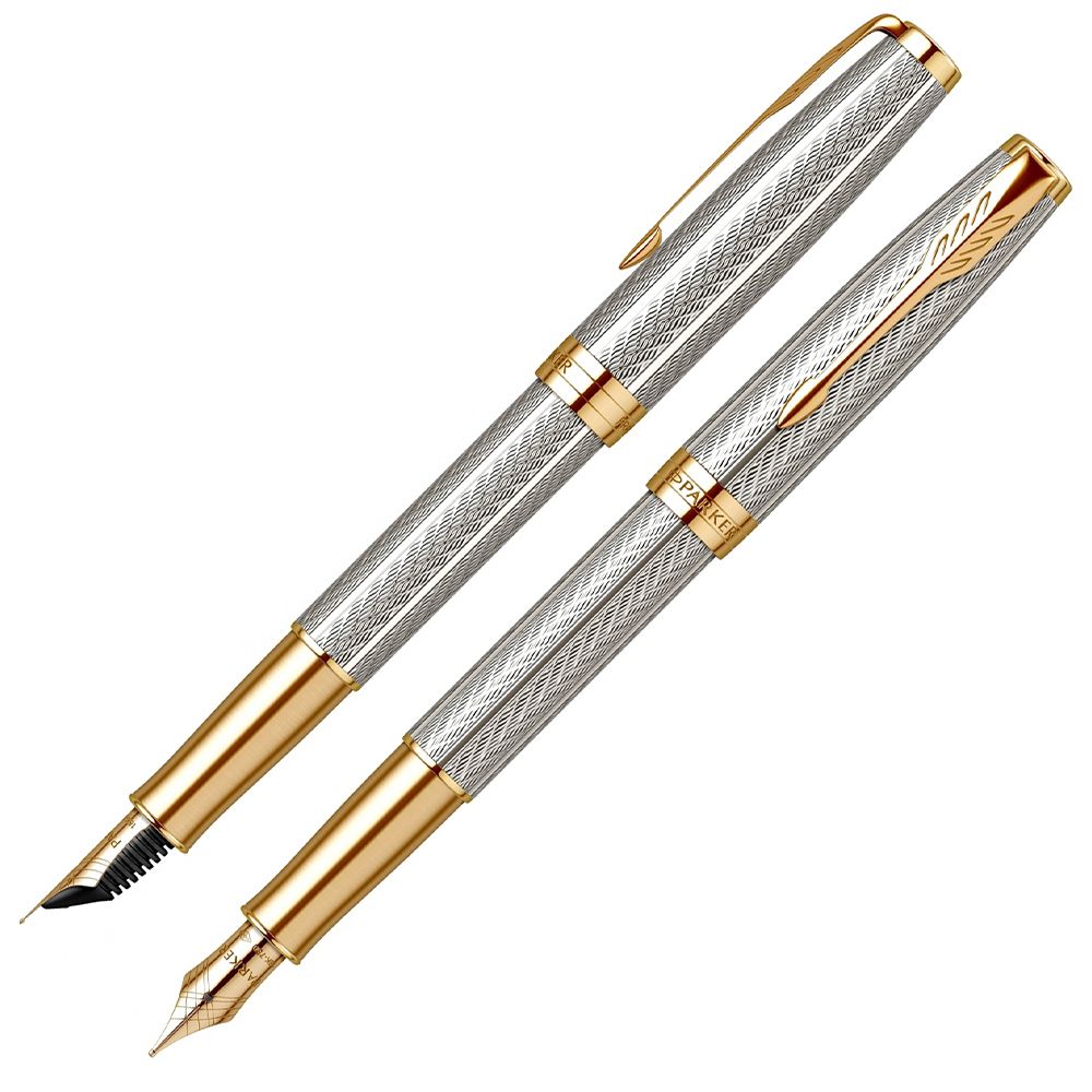 PARKER 派克 《  卓爾致臻 18K F尖 純銀鋼筆》