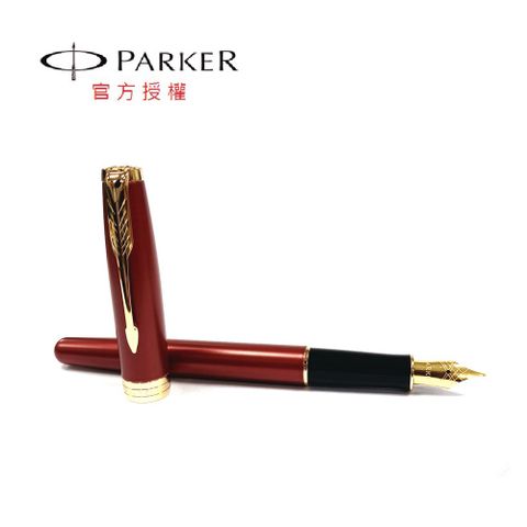 PARKER 派克 新卓爾紅桿金夾鋼筆(一般尖)