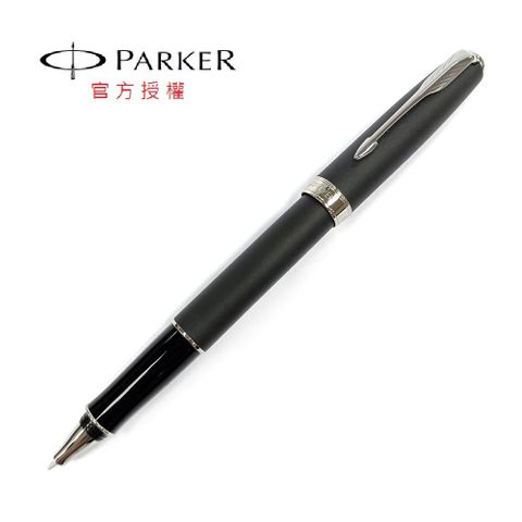 PARKER 08 黯黑白夾 鋼珠筆