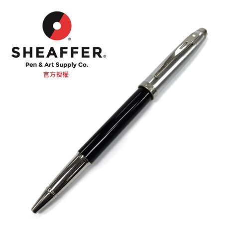 SHEAFFER 西華 9313 100系列 黑桿銀蓋銀夾 鋼珠筆 E1931351