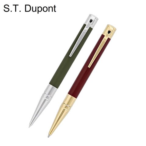 s.t.Dupont 都彭 D-initial colors 系列 卡其綠/勃根地紅 原子筆 265226/265227