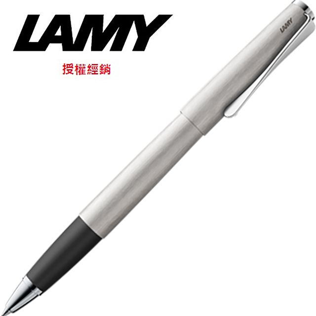 LAMY  STUDIO系列 不鏽鋼刷紋銀色鋼珠筆 365