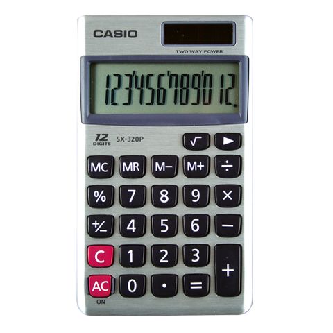 卡西歐CASIO國家考試計算機SX-320P/12位元