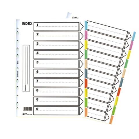 MIT 10段紙質分段紙4210/A4/紙質/包/3包/組