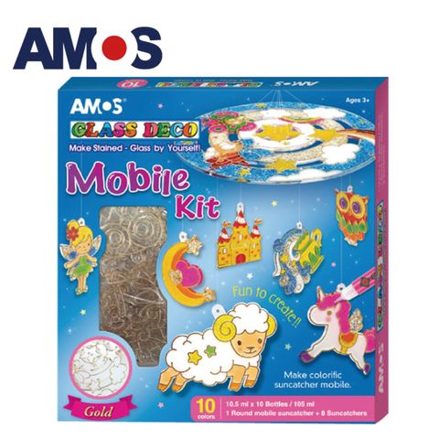 AMOS 阿摩司 韓國 10色創意風鈴主題玻璃彩繪膠