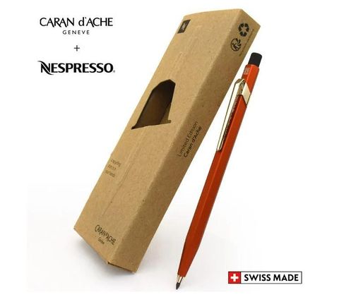 CARAN d'ACHE 瑞士卡達 瑞士 卡達 CARAN DACHE NESPRESSO 咖啡膠囊聯名 2mm工程筆 四代赭色(22.066)