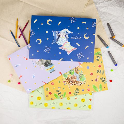 【conifer綠的】柔伊插畫系列Ⅲ-8K插畫系列繪圖本 素描本 兒童圖畫本 剪貼本