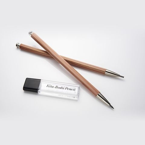 【日本北星鉛筆】大人的鉛筆 附筆芯削 (原木筆桿)