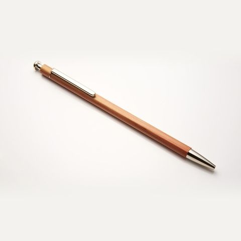 【日本北星鉛筆】大人的鉛筆夾式 附筆芯削 (原木筆桿)