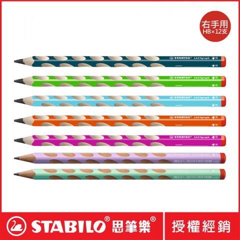 STABILO 思筆樂 EASYgraph 洞洞鉛筆 右手用HB*12支