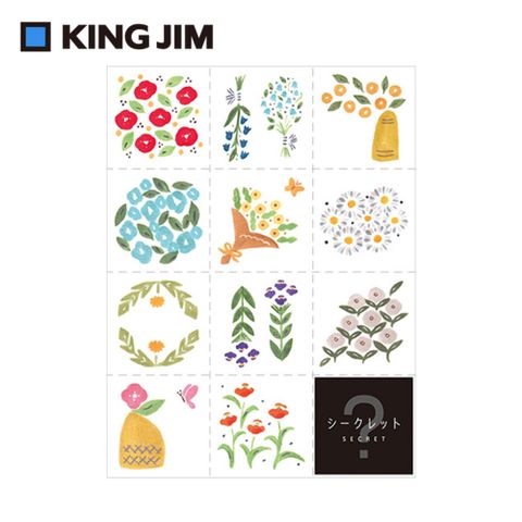 【KING JIM】HITOTOK手帳大張貼紙 花束 (LSS003)