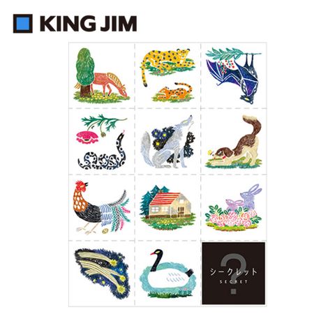 【KING JIM】HITOTOK手帳大張貼紙 大自然 (LSS008)