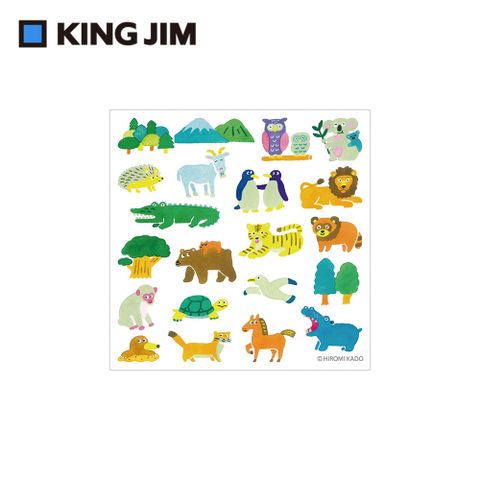 KING JIM pop up 立體貼紙 動物園 (POP003)