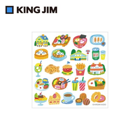 KING JIM pop up 立體貼紙 美食家 (POP004)