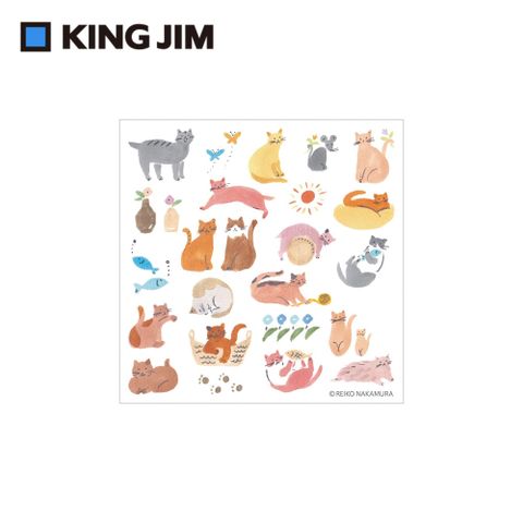 KING JIM pop up 立體貼紙 貓咪們 (POP005)