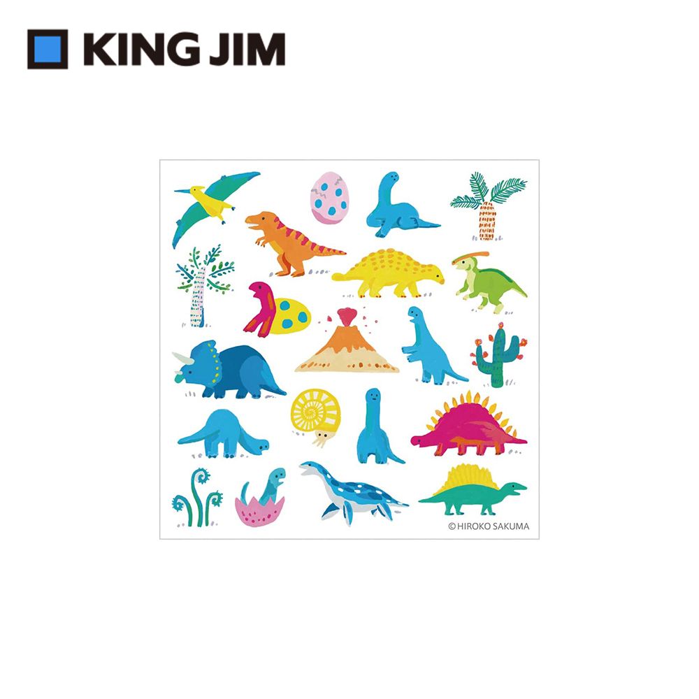 KING JIM pop up 立體貼紙 恐龍 (POP008)