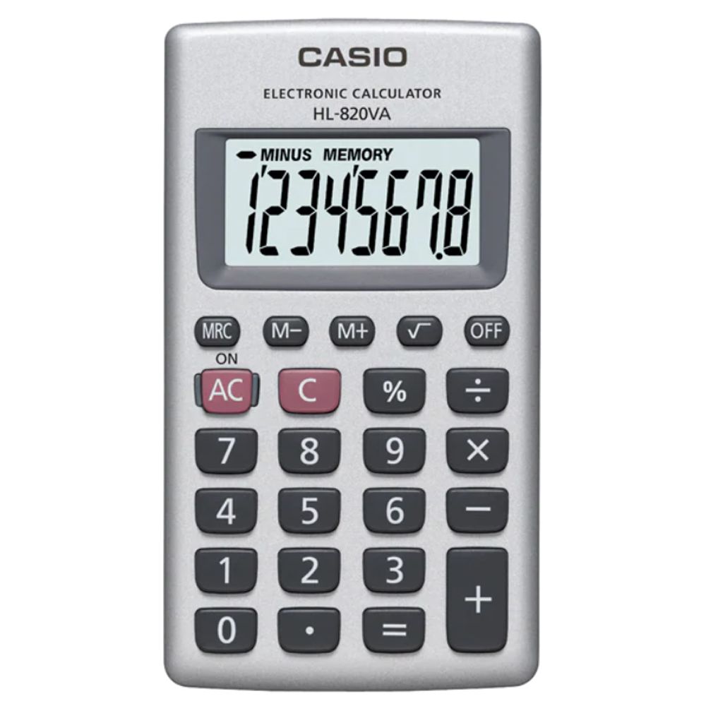 CASIO 卡西歐  8位數口袋型商務計算機HL-820VA(國家考試專用機種)