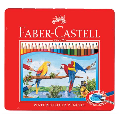 Faber-Castell 輝柏 德國 美術生指定用品 24色 水性彩色鉛筆組-115925