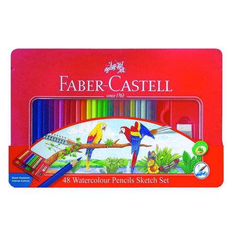 Faber-Castell 輝柏 德國 美術生指定用品 48色 水性彩色鉛筆組-115939