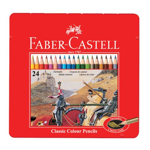 Faber-Castell 輝柏 德國 美術生指定用品 24色油性色鉛筆組-115845