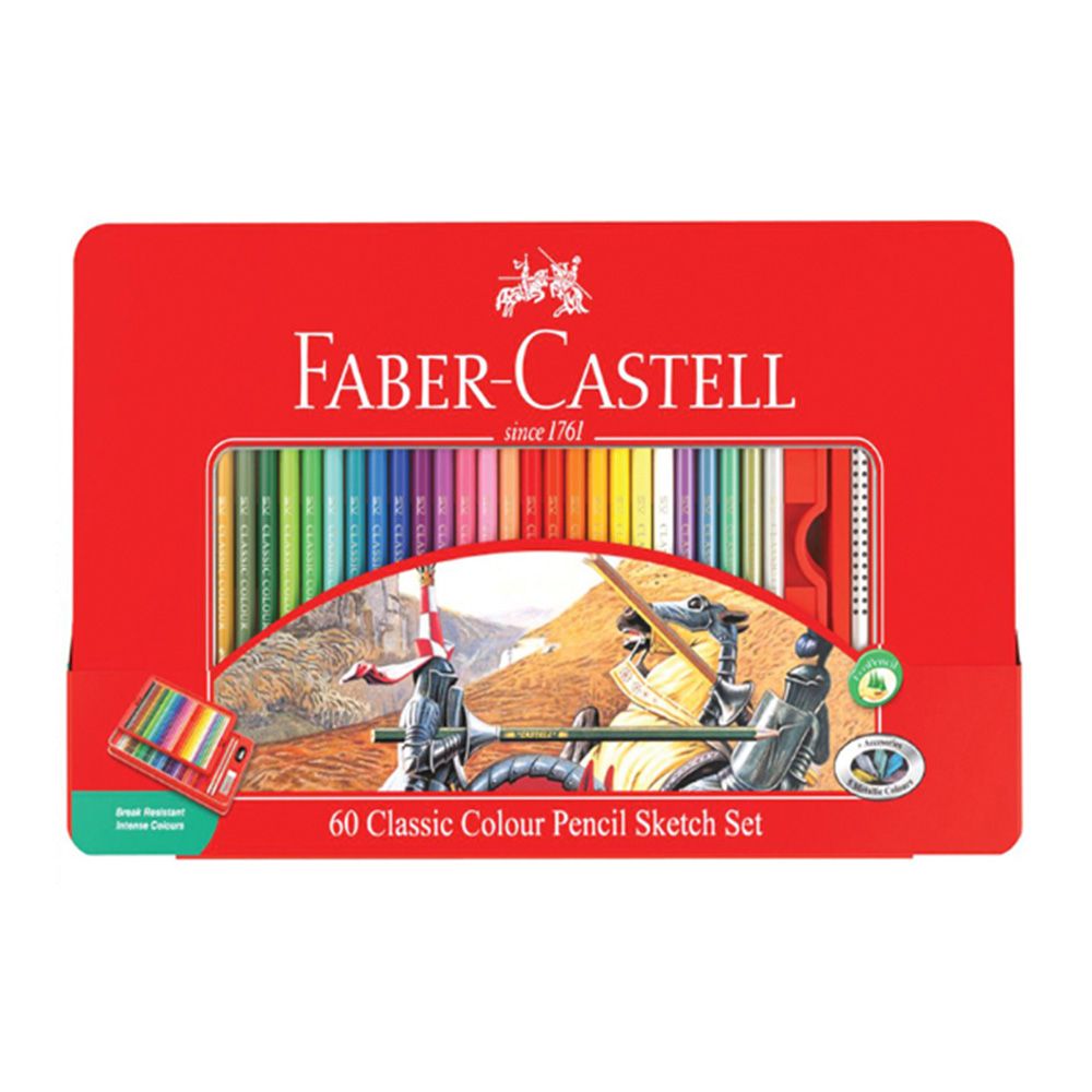 Faber-Castell 輝柏 德國 美術生指定用品 60色油性色鉛筆組-115893